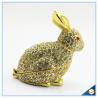 Buy cheap Handcraft Metal Rabbit Shape Trinket Box Full Of Rhinestone Lucky jewelry Box SCJ688-1 from wholesalers