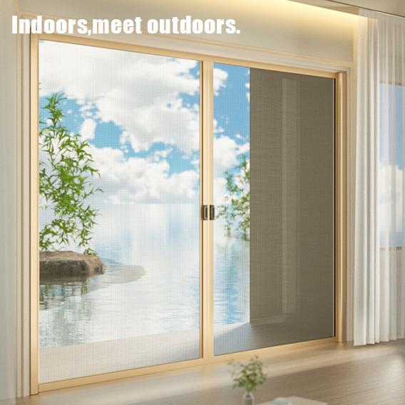 Buy cheap Automated Roll Up Insect Screen Mesh Doors Retractable Style from wholesalers