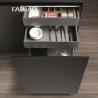Buy cheap Custom Modern Design Melamine Villa Kitchen Cabinets Set With Island from wholesalers