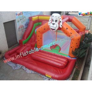 Buy cheap Durable Commercial Inflatable Bouncy Slide For Outdoor / Backyard from wholesalers