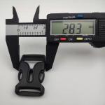 Magnetic Belt Suitcase Strap Buckles 28.3mm*48.9mm Side Release Plastic Clips