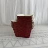 Buy cheap Natural Disposable Rectangular Kraft Paper Loaf Pans Molds Red Flower from wholesalers