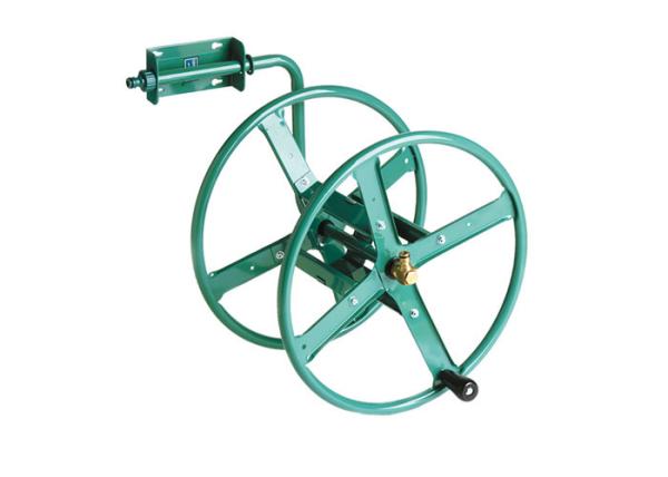Buy cheap 100ft Green Steel Swivel Hose Reel Anti Rust Home Yardworks Metal Hose Reel from wholesalers