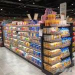 Heavy duty supermarket display shelf 100kg layer capacity 1600mm 1800mm height