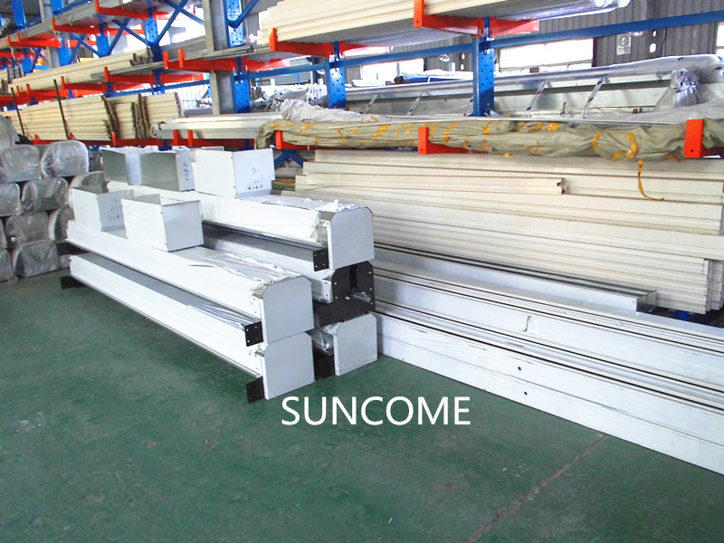 Inside Outside Full Transparent PVC Window Roll Up Door Shoulder Protection