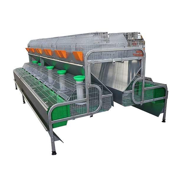 Buy cheap 12 Mums Commercial Farm Rabbit Cage High Rearing Efficiency Smart Drinking / Feeding from wholesalers