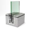 Buy cheap U Channel Glass Profile Frameless Glass Panel Aluminum Glass Railing Base from wholesalers