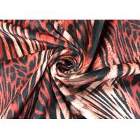 Buy cheap 260GSM Velboa Polyester Velvet Fabric For Lady'S Dress Tiger Pattern 150cm Width product
