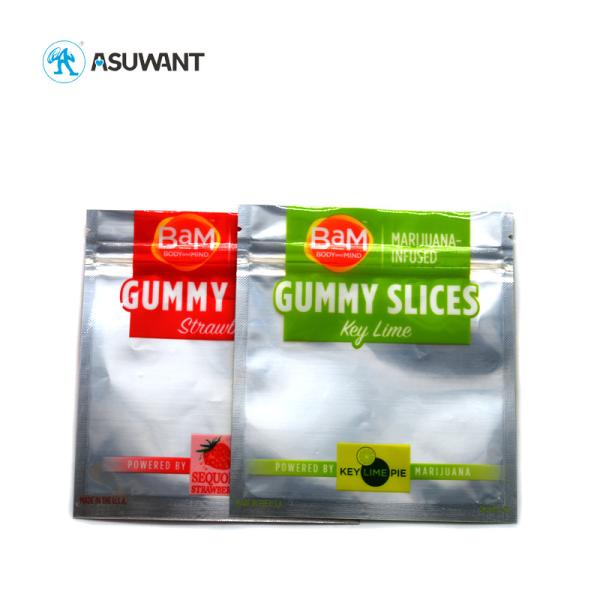 Buy cheap Mylar Smell Proof Plastic Bags Aluminum Foil Stand Up Zipper Top With Window from wholesalers