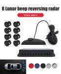 36V Truck Vehicle Car 8 Parking Sensor Kit Lightweight High Sensitivity