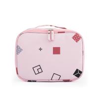 Buy cheap Printed Pattern Oxford Fabric Double Zipper Makeup Storage Bag product