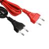 Buy cheap 1m Vde Eu electrical 2.5A 120V/220V/240V 2 pin AC power cord cable standard power cord white hair dryer straightener plu from wholesalers
