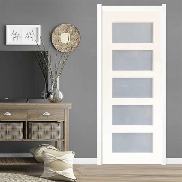 Buy cheap Side Opening White Wood Doors Interior Wooden Inside Doors Fire Prevention from wholesalers