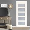 Buy cheap Side Opening White Wood Doors Interior Wooden Inside Doors Fire Prevention from wholesalers