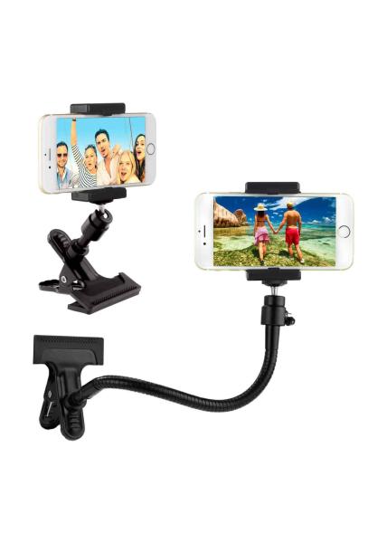 Buy cheap Universal gooseneck phone mount Metal ABS Cell Phone Camera Holder For Tripod from wholesalers