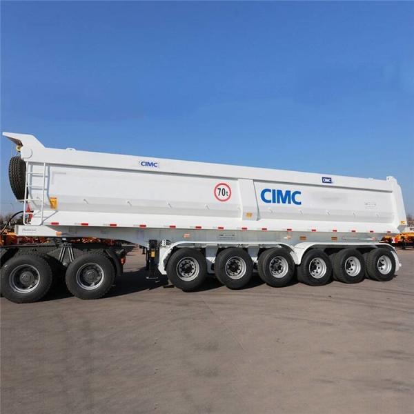 Buy cheap Mahler Type 6 Axle Rear End Dump CIMC Bulk Tipping Trailer from wholesalers
