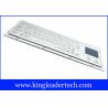 Buy cheap Flat Non-Protruding Short Travel Key Industrial Keyboard With Touchpad In Stainless Steel from wholesalers