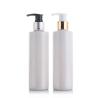 Buy cheap Customized Square 300ml white amber plastic PET lotion bottle with lotion pump from wholesalers