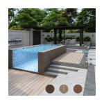 Modern Above Ground Rectangle Acrylic Panel Prefab Outdoor Swimming Pool for
