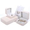Buy cheap Custom Luxury Necklace Packaging Box with White PU Leather and Velvet Lining Contact Us from wholesalers