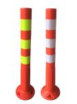 Saudi Arabia Popular Plastic Road Safety Delineator Reflective Spring Post 75cm