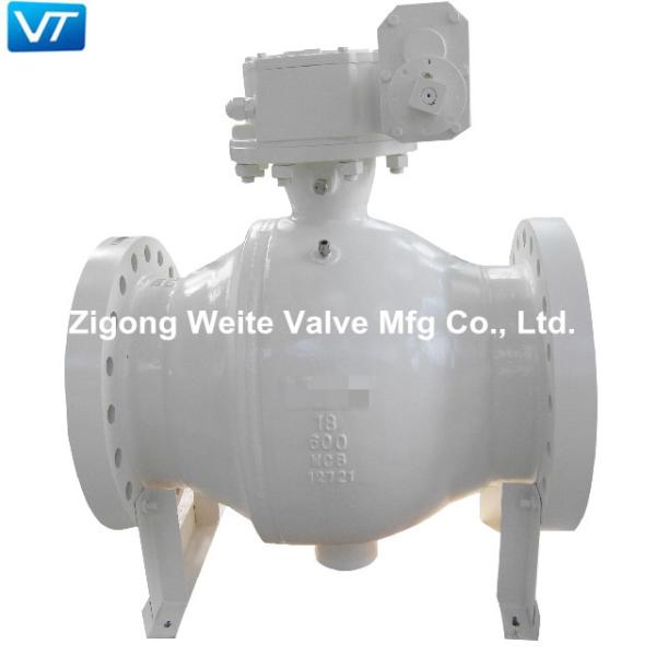 Buy cheap 18" A216 WCB Ball Valve Class 600 NACE MR-01-75 Automatic Pressure Releasing from wholesalers