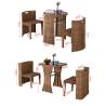 Buy cheap Rattan Tempered Glass Round Dining Table and Chair Set for Coffee Shop Modern Design from wholesalers