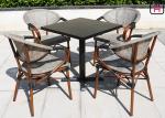 Backyard Patio Furniture Round / Square Outdoor Dining Table With Textoline