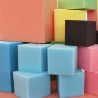 Buy cheap 200mm Fireproof foam pit cubes Blue For Gymnastics High Density product