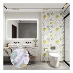Flower Design Self-adhesive Vinyl Wallpaper for Waterproof Bathroom Interior