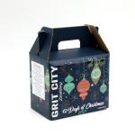 Matt Lamination Rigid Cardboard Luxury Handbag Packaging Box For Red Wine