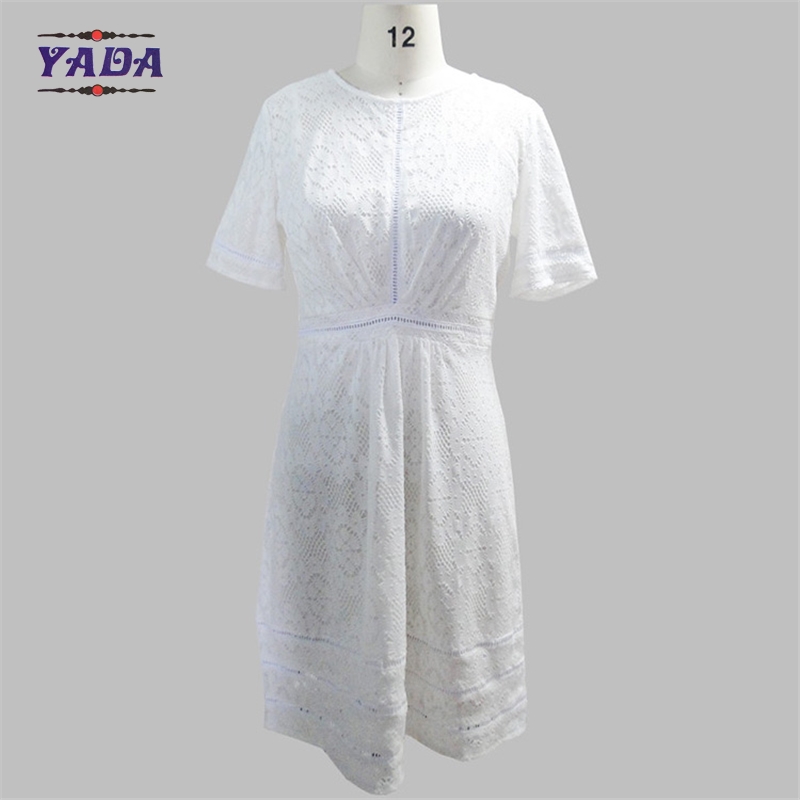 Fashion lace kate middleton wrap shirt dress plus size for women elegant