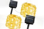 Flexible 170MA Solar Christmas Lights 39ft Led Lamp Beads 8 Mode