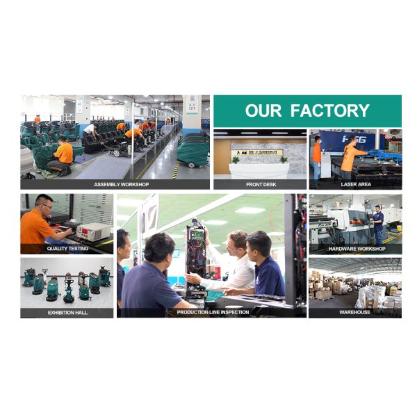 Mechancial Battery Powered Walk Behind Floor Scrubber Cleaning Machine Buffer 50L