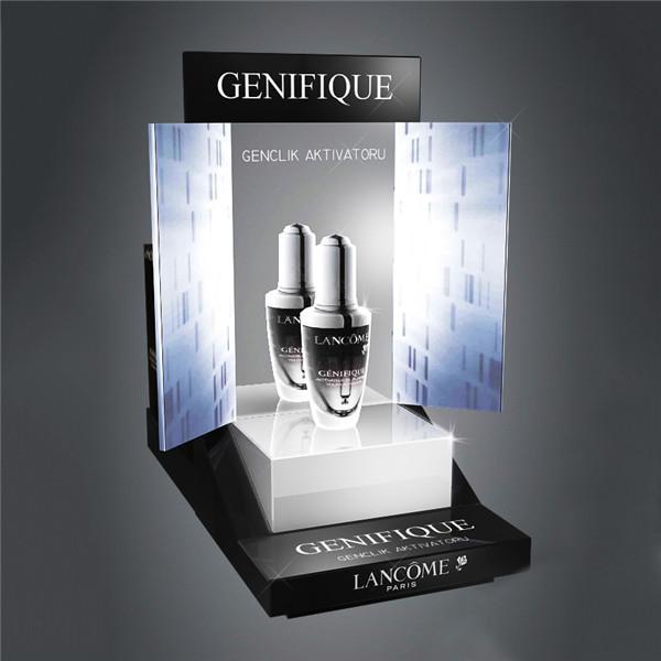 Buy cheap Upright Tabletop Acrylic Cosmetic Display Stand Holder Counter Skincare Liquid Bottle Display from wholesalers