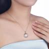 Buy cheap ODM 3.3g 2.8cm Sterling Silver Jewelry Necklaces Moon Clavicle Chain Necklace from wholesalers