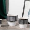 Buy cheap Fashionable design modern style simple elegant planter flower pot outdoor decoration cheap embossed ceramic plant pots from wholesalers
