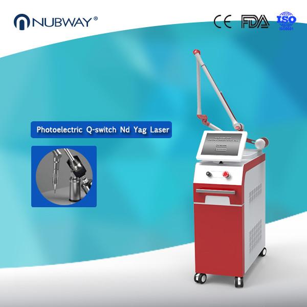 Buy cheap 1064nm and 532nm best Q Switched Nd Yag Laser Pigment and Tattoo removal machine from wholesalers