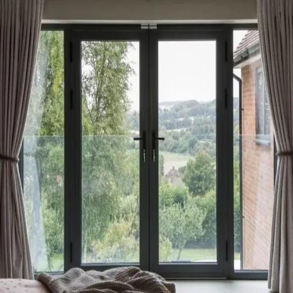 Buy cheap Top Quality Patio Exterior Aluminium Casement Double Glass Door With 8-way Seal Design from wholesalers