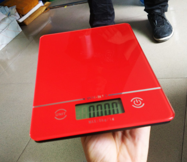 Big LCD Kitchen Electronic Scales , ABS Plastic Digital Scale For Food