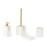 Buy cheap Bathroom Accessories Set Polyresin Foam Dispenser Toothbrush Holder Soap Dish from wholesalers