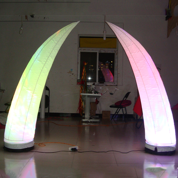 Custom Logo Inflatable Column 3.5m Advertising Classic With Light