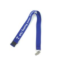Buy cheap Dark Blue Personalized Key Lanyards Advertising Items With Badge Clip product