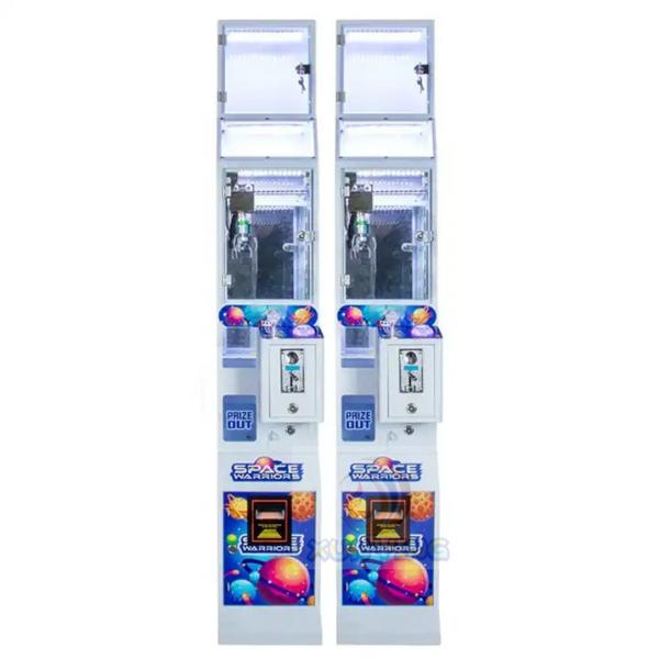 Amusement Game Center Mini Candy Claw Machine with Bill Acceptor Metal Acrylic