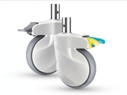 Buy cheap New 5inch Medical Bed Caster Wheel Central Control Plunger Diameter 28 Caster With Brake from wholesalers