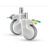 Buy cheap New 5inch Medical Bed Caster Wheel Central Control Plunger Diameter 28 Caster With Brake from wholesalers