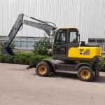 7Ton Yellow Large Digger Construction Hook Machine Bucket Wheel Excavator