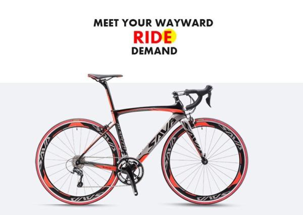 Buy cheap Black Red SHimano SORA 18 Speed Road Bike 9.6kg With 700C Wheel from wholesalers