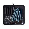 Buy cheap 12pcs Handmade Cosmetic Makeup Brush Set Bling Blue Color For Sensitive Skin from wholesalers
