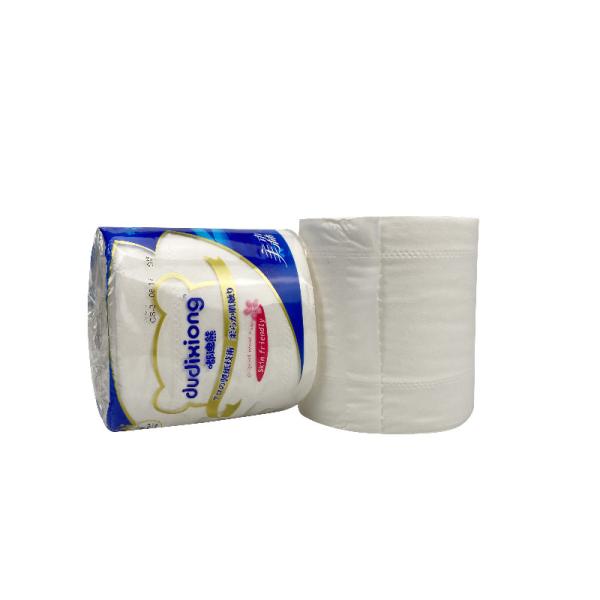 Buy cheap OEM Wood Pulp Soft 2 Ply Tissue Toilet Paper 4D Embossing ISO14001 from wholesalers